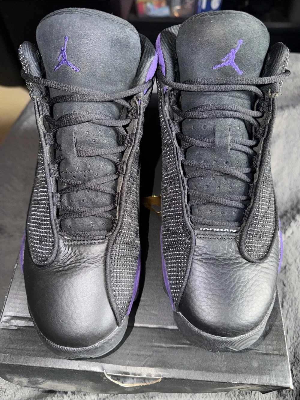 Jordan black purple